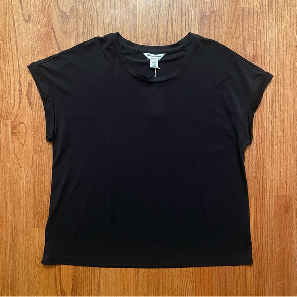 NWT Tommy Bahama Island Soft Black T-Shirt size L - Picture 1 of 12